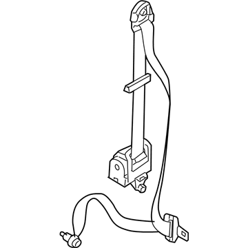 Hyundai 88870-1E501-QS Front Seat Belt Assembly Left 88870-1E501-QS Hyundai Front Seat Belt Assembly Left Illustration 1 of 1