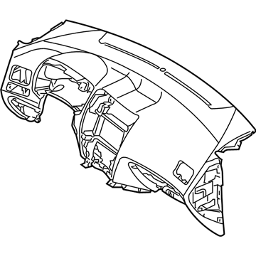 Hyundai 84710-2E500-DD Crash Pad Assembly Main 84710-2E500-DD Hyundai Crash Pad Assembly Main Illustration 1 of 1