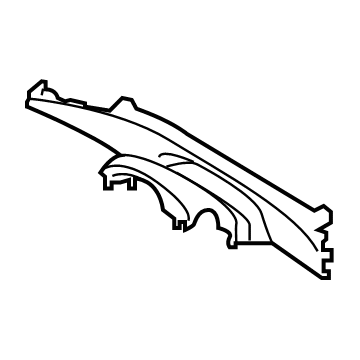 Hyundai 84830-G2AA0-T9Y Cluster Facia Panel Assembly 84830-G2AA0-T9Y Hyundai Cluster Facia Panel Assembly Illustration 1 of 1