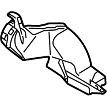 97282-2S000 Hyundai Duct-Shower Foot,RH Illustration 1 of 1