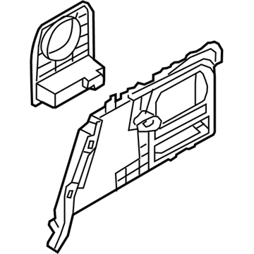 Hyundai 85730-G2000-T9Y Luggage Side Trim Assembly Left Hand 85730-G2000-T9Y Hyundai Luggage Side Trim Assembly Left Hand Illustration 1 of 1
