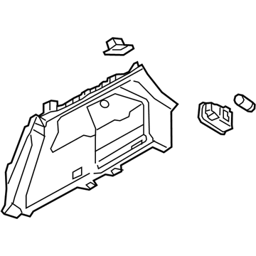 Hyundai 85740-G2400-T9Y Luggage Side Trim Assembly Right Hand 85740-G2400-T9Y Hyundai Luggage Side Trim Assembly Right Hand Illustration 1 of 1