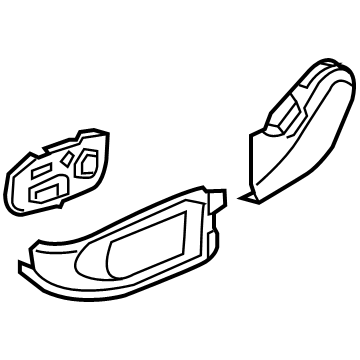 Hyundai 88170-D2520-NNB Front Seat Outer Shield Cover Left Hand 88170-D2520-NNB Hyundai Front Seat Outer Shield Cover Left Hand Illustration 1 of 1