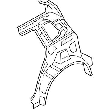 Hyundai 71660-2E010 Panel Assembly-Quarter Inner Upper,RH 71660-2E010 Hyundai Panel Assembly-Quarter Inner Upper,RH Illustration 1 of 1
