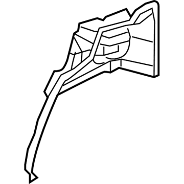 Hyundai 71630-2E010 Panel Assembly-Quarter Inner Lower,LH 71630-2E010 Hyundai Panel Assembly-Quarter Inner Lower,LH Illustration 1 of 1