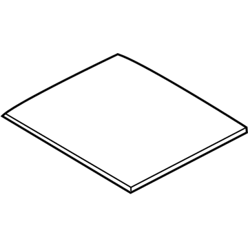 81612-B8000 Hyundai Panel Assembly-Panoramaroof Rear Glass Illustration 1 of 1