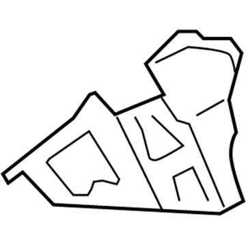 66318-2M000 Hyundai Bracket-Fender Mounting,LH Illustration 1 of 1