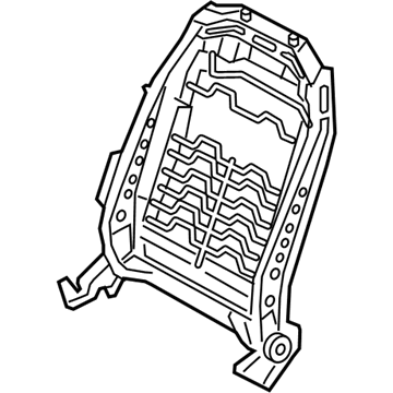 Hyundai 88410-J0020 Front Seat Back Frame Assembly Right Hand 88410-J0020 Hyundai Front Seat Back Frame Assembly Right Hand Illustration 1 of 1