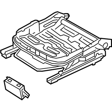 Hyundai 88600-J0100 Right Hand Track Assembly 88600-J0100 Hyundai Right Hand Track Assembly Illustration 1 of 1