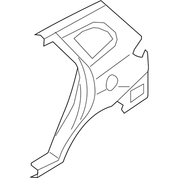 71503-0WC50 Hyundai Quarter Outer Panel Assembly Left Hand Illustration 1 of 1