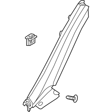 85890-D2000-NBD Hyundai Trim Assembly-RR Wheel House LH Illustration 1 of 1