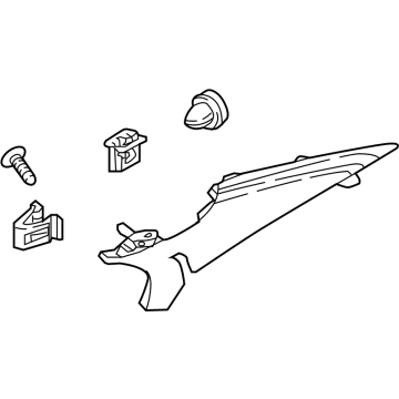 85860-D2900-NBD Hyundai Rear Pillar Trim Assembly Right Hand Illustration 1 of 1