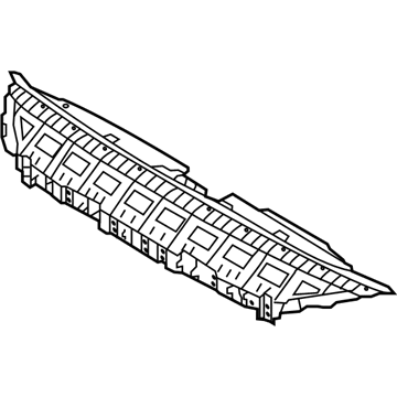 Hyundai 86361-G7000 Radiator Grille Cover Upper 86361-G7000 Hyundai Radiator Grille Cover Upper Illustration 1 of 1