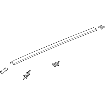 87240-J3010 Hyundai Roof Moulding Assembly Right Hand Illustration 1 of 1
