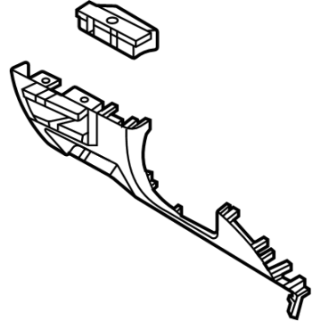84750-L1AG0-NNB Hyundai Lower Crash Pad Panel Assembly Left Hand Illustration 1 of 1