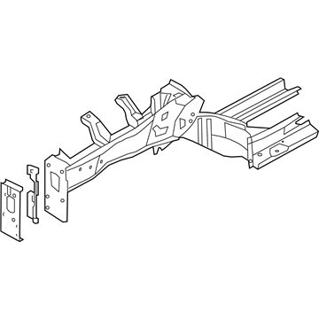 Hyundai 64606-3X000 Front Side Member Assembly Right Hand 64606-3X000 Hyundai Front Side Member Assembly Right Hand Illustration 1 of 1
