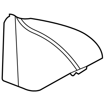 87650-S8000 Hyundai Cover Assembly-FR Dr QDRNT INR,LH Illustration 1 of 1
