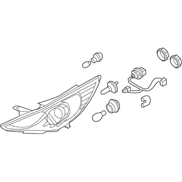 Hyundai Sonata Headlight - 92102-3Q000