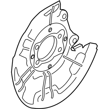 58390-G3000 Hyundai Extra Bracket,LH Illustration 1 of 1