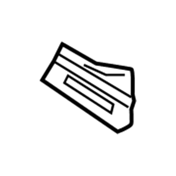 Hyundai 64544-D2000 Bracket Assembly-Fender Mounting Rear,RH 64544-D2000 Hyundai Bracket Assembly-Fender Mounting Rear,RH Illustration 1 of 1