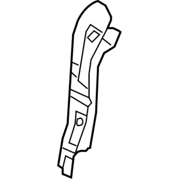 64566-D2000 Hyundai Extension-Shock Absorber Housing Front,RH Illustration 1 of 1