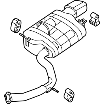 2024 Hyundai Santa Fe Exhaust Pipe - 28710-P6100