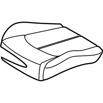 Hyundai 88160-C2KA0-X2G Front Driver Side Seat Cushion Cover 88160-C2KA0-X2G Hyundai Front Driver Side Seat Cushion Cover Illustration 1 of 1