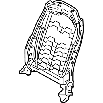 Hyundai 88310-C2000 Front Seat Back Driver Frame Assembly 88310-C2000 Hyundai Front Seat Back Driver Frame Assembly Illustration 1 of 1
