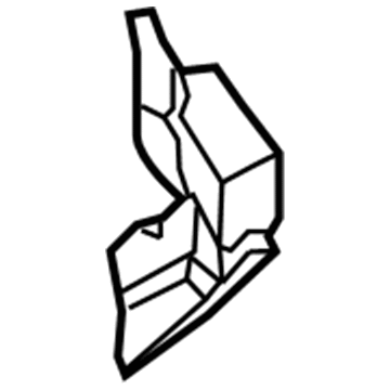 Hyundai 97524-2E000 Guard-Rear Bumper Lower,RH 97524-2E000 Hyundai Guard-Rear Bumper Lower,RH Illustration 1 of 1
