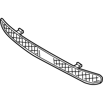 86531-S2010 Hyundai Front Bumper Lower Grille Illustration 1 of 1