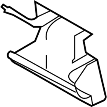 Hyundai 31220-2D500 Fuel Tank Protector 31220-2D500 Hyundai Fuel Tank Protector Illustration 1 of 1