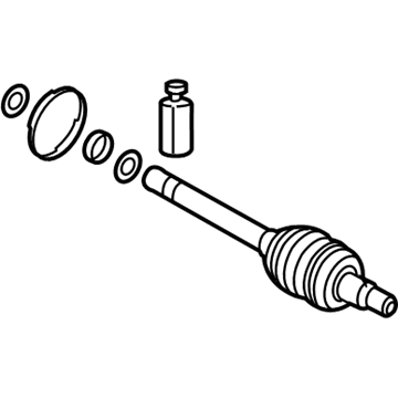 Hyundai 495L1-K9250 Joint & Shaft Kit-Wheel Side,L 495L1-K9250 Hyundai Joint & Shaft Kit-Wheel Side,L Illustration 1 of 1