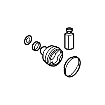 Hyundai 49542-K9100 Boot Kit-FR Axle Diff Side,RH 49542-K9100 Hyundai Boot Kit-FR Axle Diff Side,RH Illustration 1 of 1