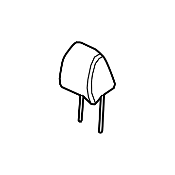 Hyundai 88700-BE000-S2N Front Seat Headrest Assembly 88700-BE000-S2N Hyundai Front Seat Headrest Assembly Illustration 1 of 1