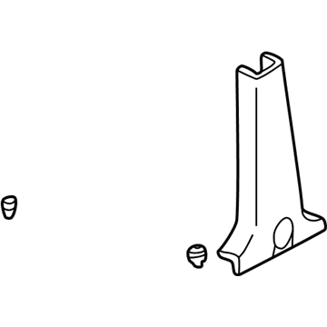 85845-26100-TI Hyundai Lower Center Pillar Trim Assembly Right Hand Illustration 1 of 1