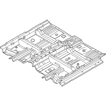 Hyundai Floor Pan - 65100-S8000
