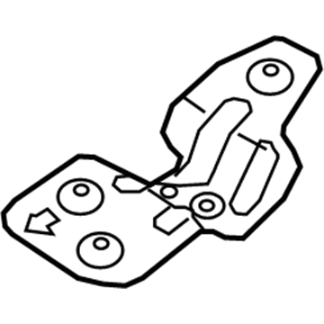 28795-C5000 Hyundai Protector-Heat Rear Illustration 1 of 1