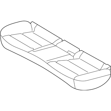 89160-G7400-WSC Hyundai Rear Seat Cushion Covering Assembly Illustration 1 of 1