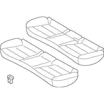89100-G7400-WSC Hyundai Rear Seat Cushion Assembly Illustration 1 of 1