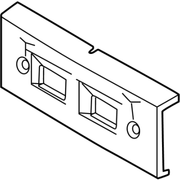 Hyundai 86529-L1510 Front Bumper License Plate Moulding 86529-L1510 Hyundai Front Bumper License Plate Moulding Illustration 1 of 1