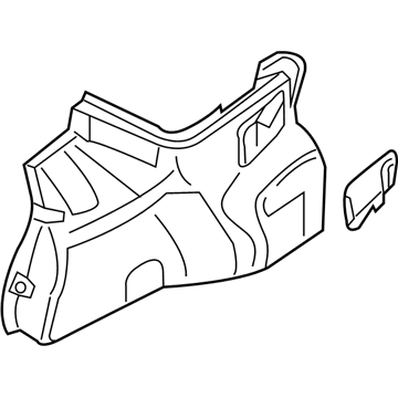 Hyundai 85730-F3500-MC Luggage Side Trim Assembly Left Hand 85730-F3500-MC Hyundai Luggage Side Trim Assembly Left Hand Illustration 1 of 1