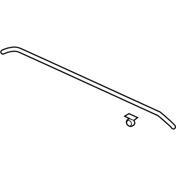 86360-S8000 Hyundai Strip Assembly-FR Bumper UPR Illustration 1 of 1