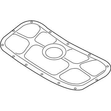 81125-S8000 Hyundai Hood Insulating Pad Illustration 1 of 1
