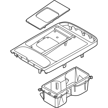 Hyundai 84650-N9GA0-UAY Console Upper Cover Assembly 84650-N9GA0-UAY Hyundai Console Upper Cover Assembly Illustration 1 of 1
