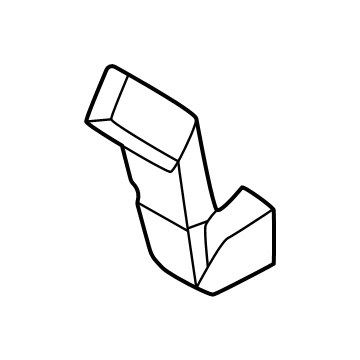 Hyundai 97020-BE000 DUCT ASSY-REAR A/VENT,NO.2 97020-BE000 Hyundai DUCT ASSY-REAR A/VENT,NO.2 Illustration 1 of 1