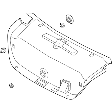 81050-D2501 Hyundai Trim Assembly-Trunk Lid Illustration 1 of 1