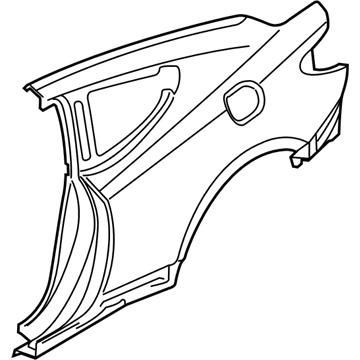 71503-2MC00 Hyundai Quarter Outer Panel Assembly Left Hand Illustration 1 of 1
