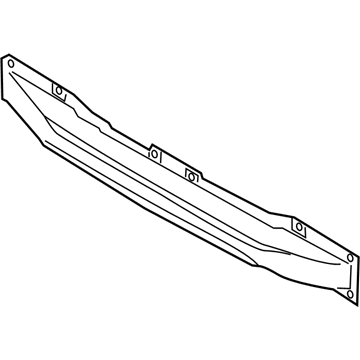 86631-2M100 Hyundai Rear Bumper Beam Illustration 1 of 1