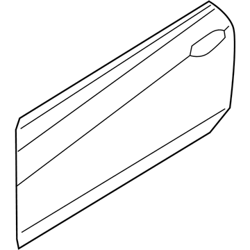 Hyundai 76121-2M000 Front Door Outer Panel Right Hand 76121-2M000 Hyundai Front Door Outer Panel Right Hand Illustration 1 of 1