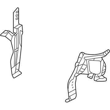 64101-4D010 Hyundai Panel Assembly-HEADLAMP Support,LH Illustration 1 of 1